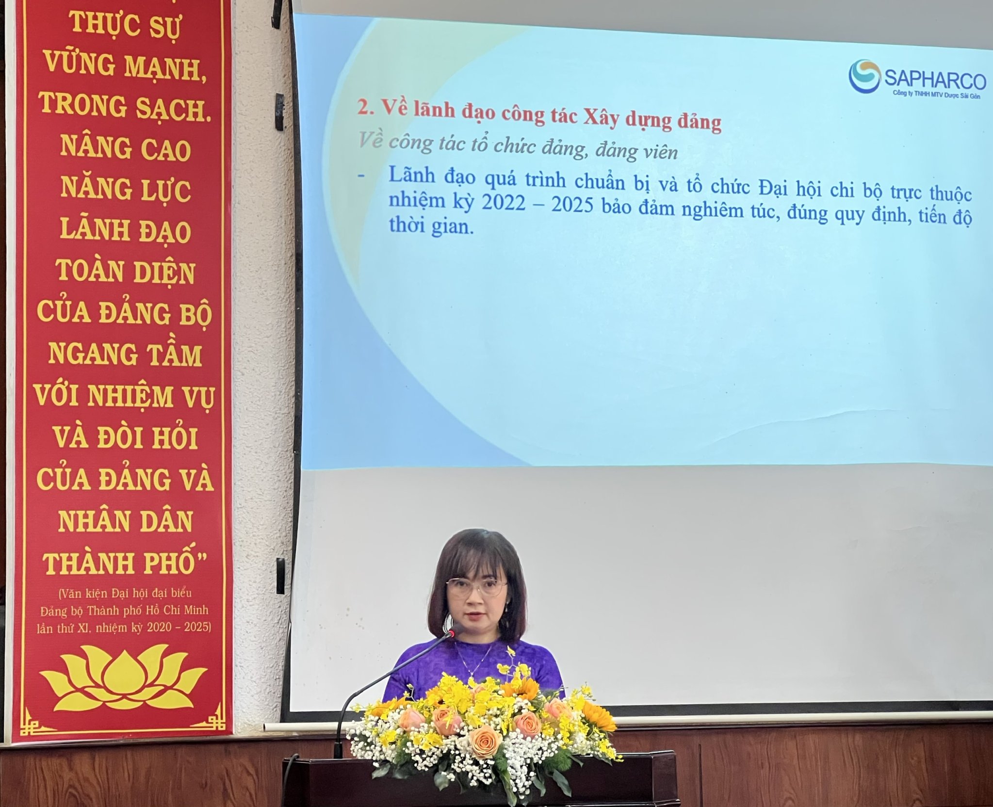 Sapharco tổ chức Lễ kỷ niệm 93 năm Ngày thành lập Đảng Cộng sản Việt Nam, trao tặng Huy hiệu Đảng, tổng kết công tác xây dựng Đảng năm 2022, triển khai phương hướng và nhiệm vụ năm 2023
